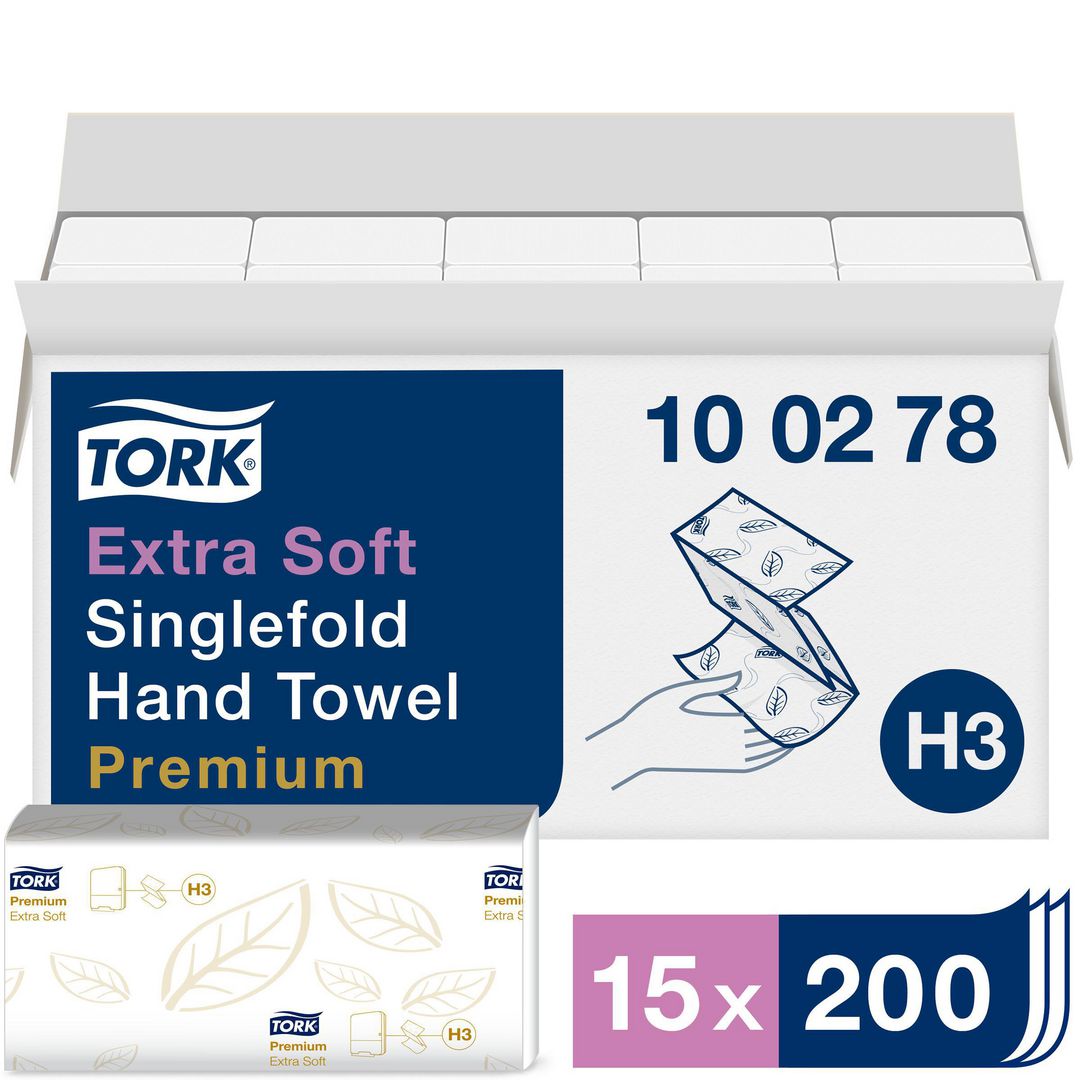 Tørkeark TORK Prem singlef 2L H3 (3000)