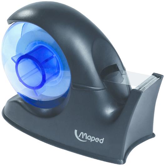 Tapedispenser MAPED 19mmx25m blå/sort