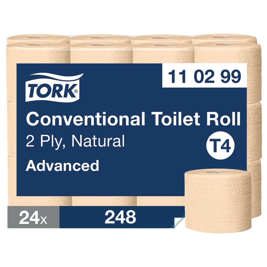 Toalettpapir TORK Adv. natur 2L T4 (24 ruller)