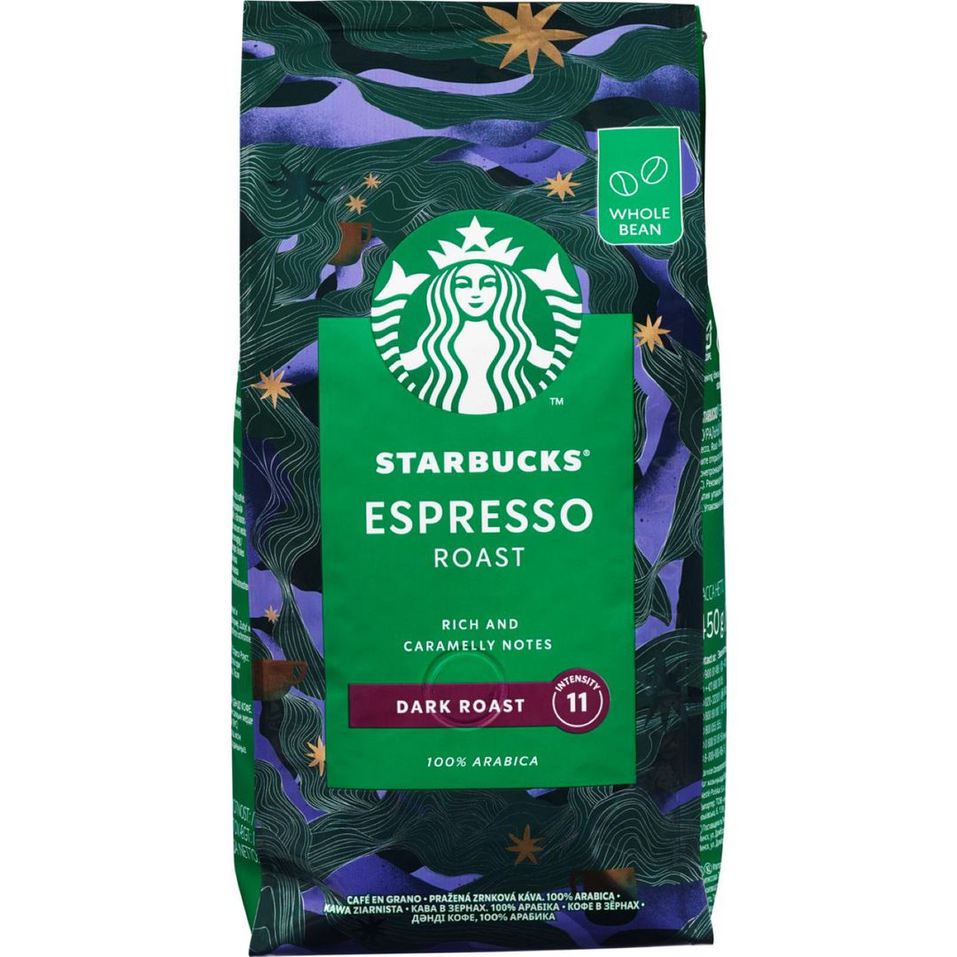 Kaffe STARBUCKS Dark Espresso HB (4 poser á 450g)