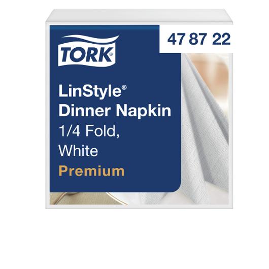 Serviett TORK LinStyle 39cm hvit (50)