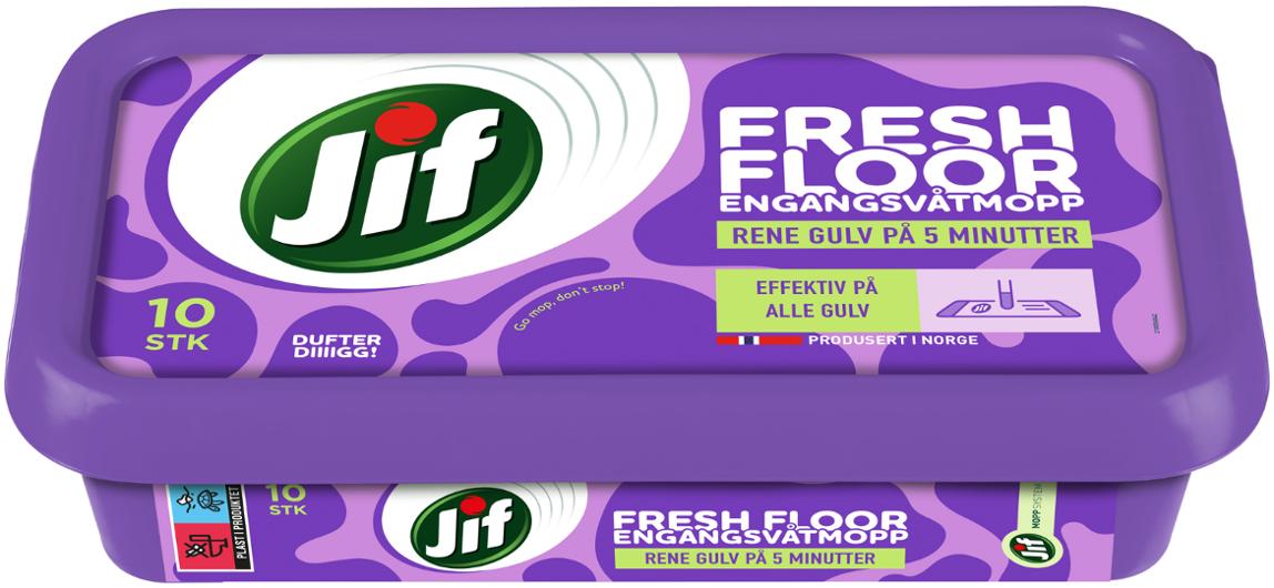 Engangsvåtmopp JIF Fresh Floor (10)