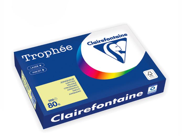 Kopipapir TROPHEE A3 80g sitrongul (500)