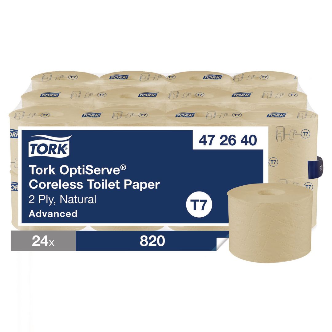 Toalettpapir TORK Adv. natur 2L T7 (24 ruller)