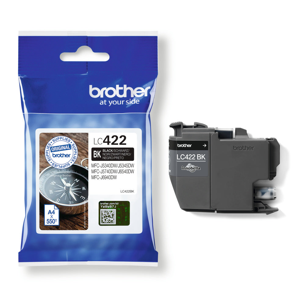 Brother LC422BK sort blekkpatron