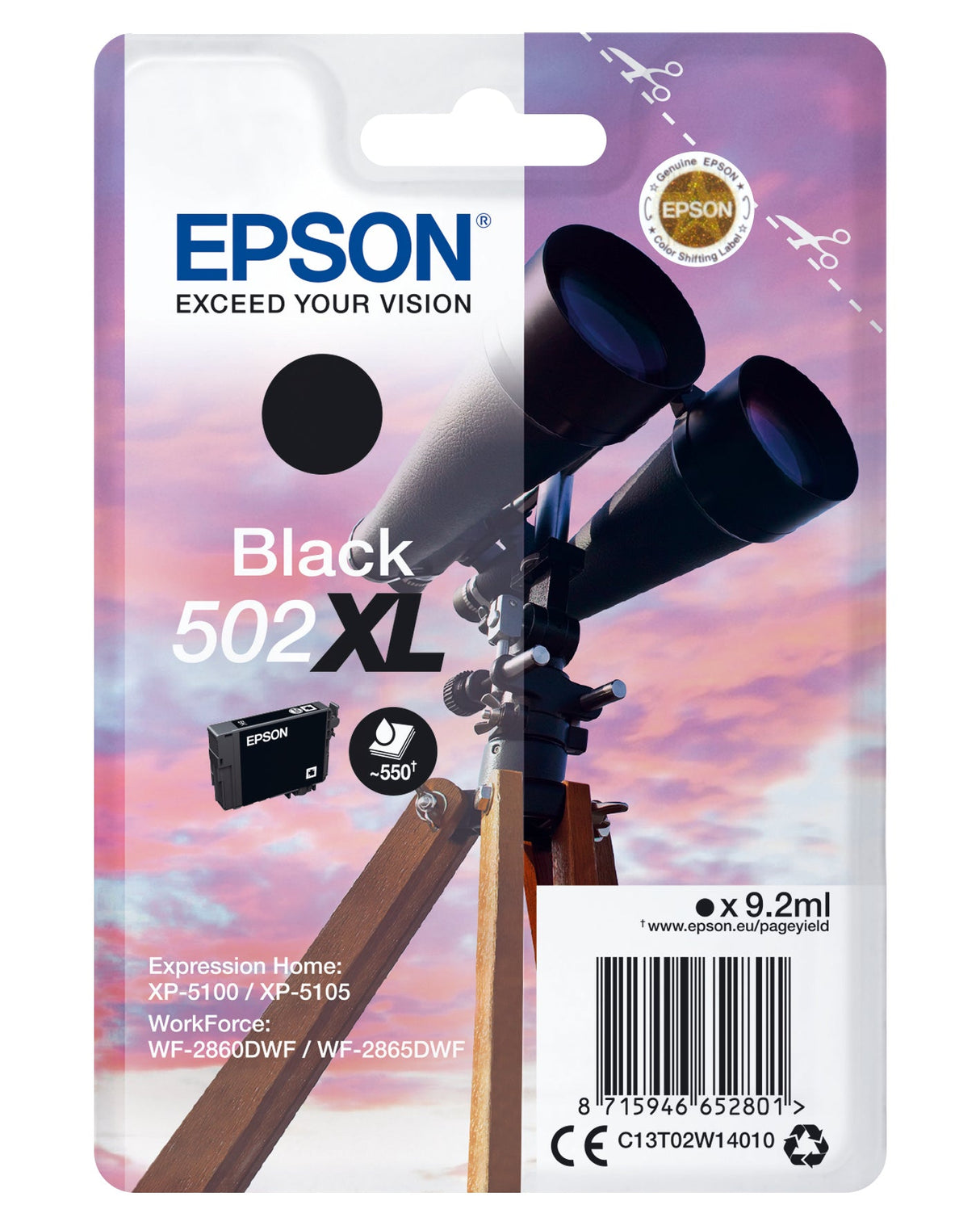 Epson C13T02W14010 sort blekkpatron