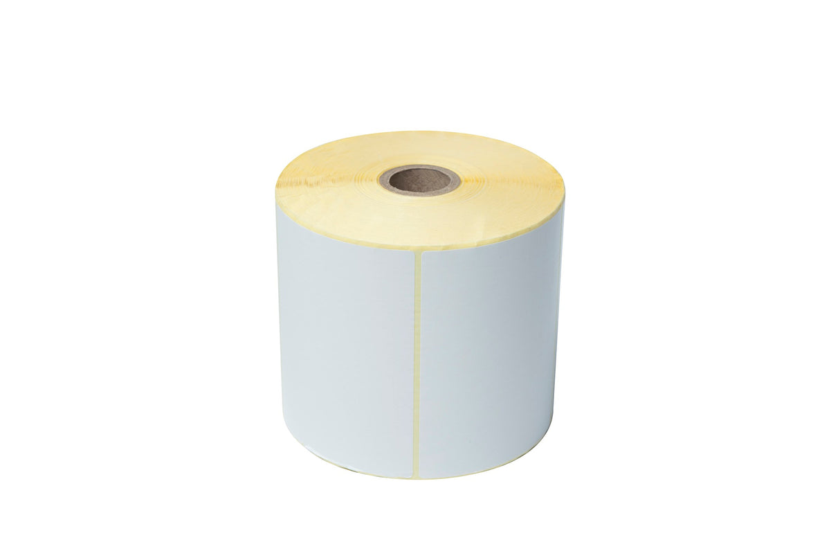 Dekk etikett - Hvit, Permanent, 100x73,2mm 500 stk/rull (5 stk)