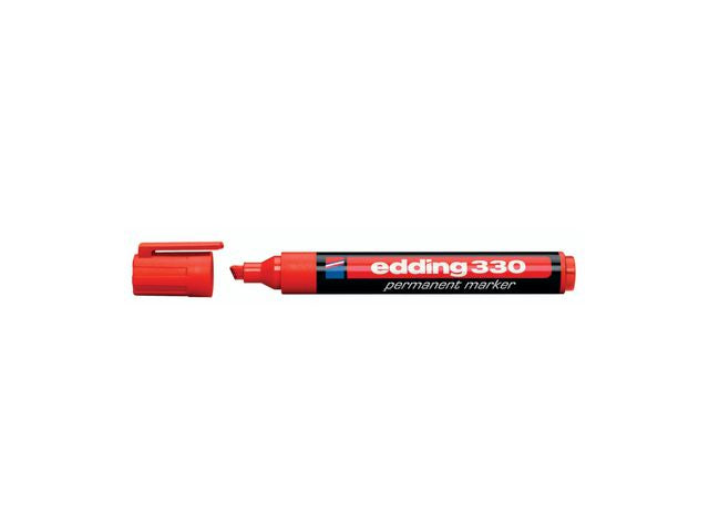 Merkepenn EDDING 330 skrå rød