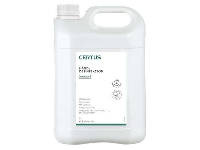 Hånddesinfeksjon CERTUS 85% flytende 5L