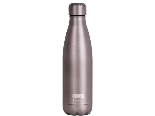 Termoflaske IDRINK 500ml metallisk grå