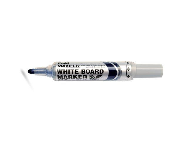 Whiteboardpenn PENTEL Maxiflo M rund blå