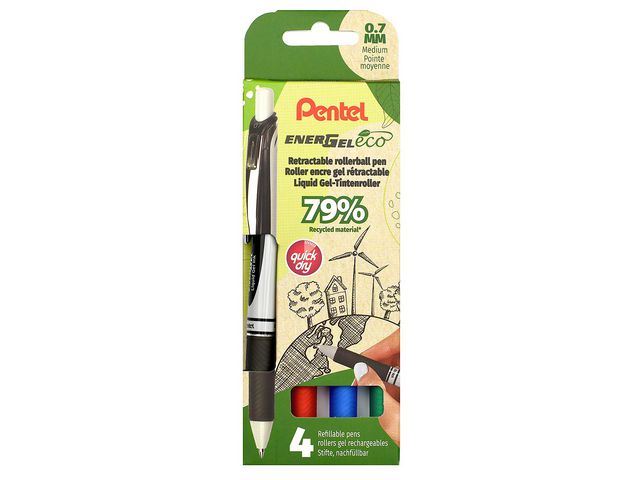 Geleroller PENTEL EnerGel resirkulert(4)