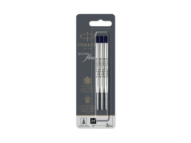 Refill kulepenn PARKER Quinkflow sort(3)