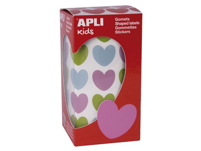 Stickers APLI hjerte past. 20x18mm (900)
