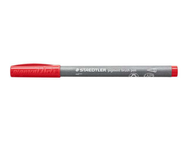 Fiberpenn STAEDTLER PL 371 brush rød