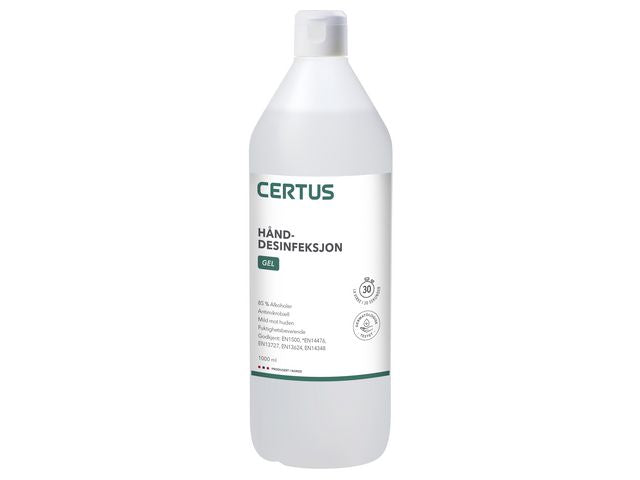 Hånddesinfeksjon CERTUS 85% gel 1L