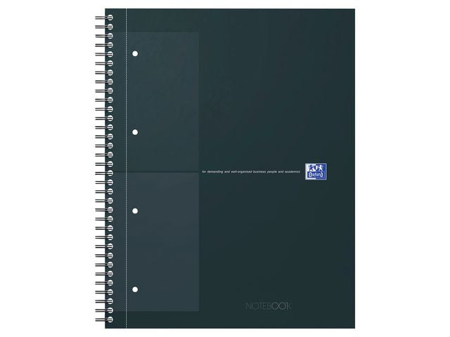 Notatbok OXFORD int. A4+ rutet sort