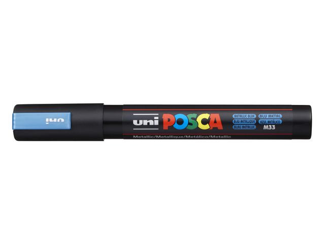 Paintmarker UNI Posca PC-5M met. blå