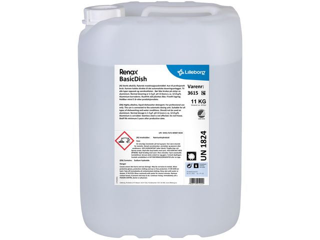 Maskinoppvask RENAX Basicdish 11kg