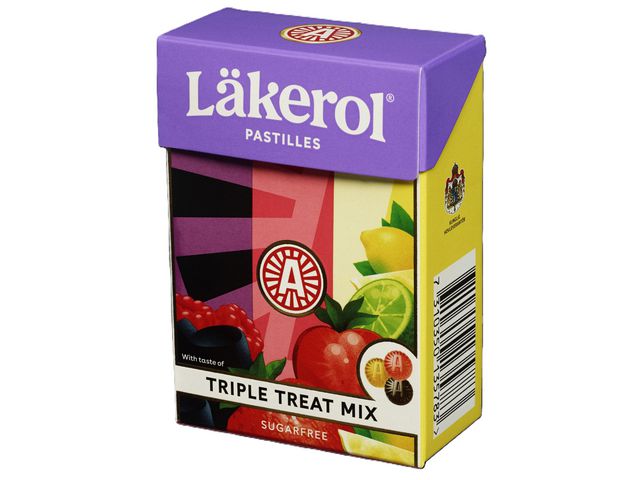 Pastiller LÄKEROL Triple Treat Mix 75g