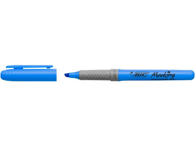 Tekstmarker BIC Highlighter Grip blå