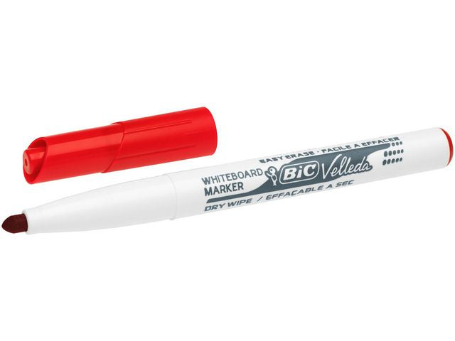 Whiteboardpenn BIC Velleda 1741 rund rød
