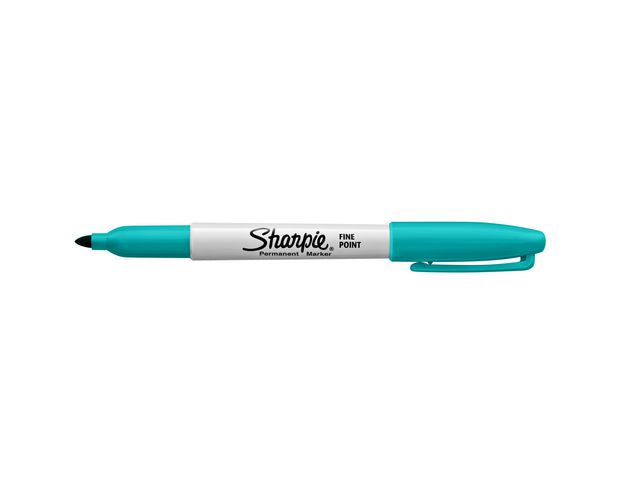 Merkepenn SHARPIE F 0,9mm lys blå