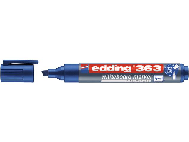Whiteboardpenn EDDING 363 skrå blå