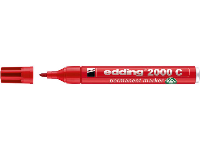 Merkepenn EDDING 2000 rund rød