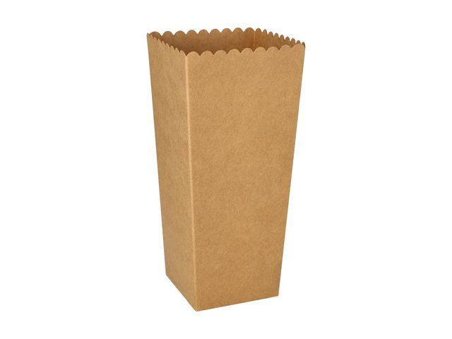 Popcorneske PURE papp 7x7x19,7cm (100)