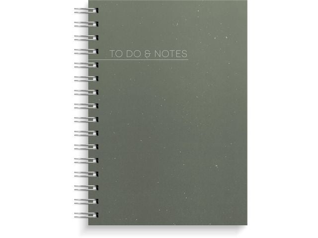 Notatbok BURDE to-do-list A5 grønn