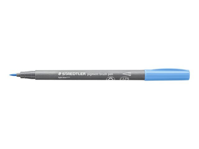 Fiberpenn STAEDTLER PL 371 brush lys blå