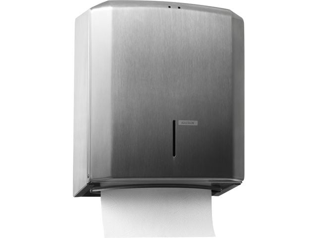 Dispenser KATRIN tørkeark stål