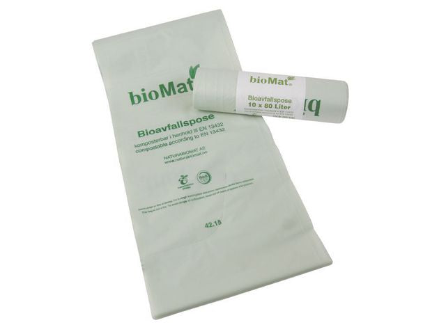 Biosekk BIOMAT knyte sterk 22my 80L (10)
