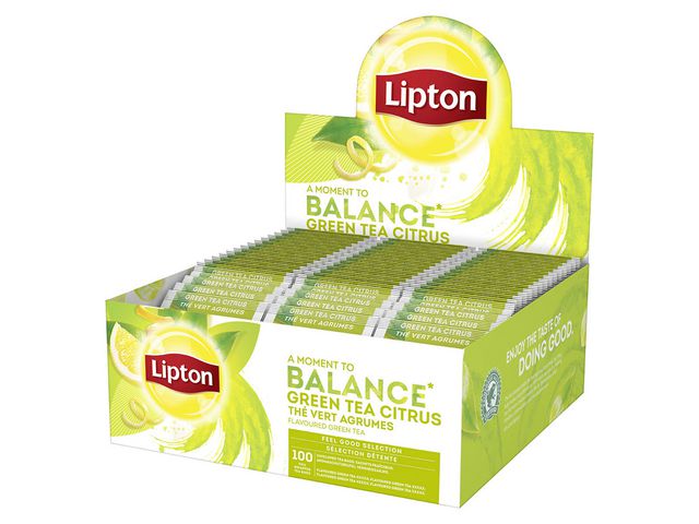 Te LIPTON grønn m/sitron (100)