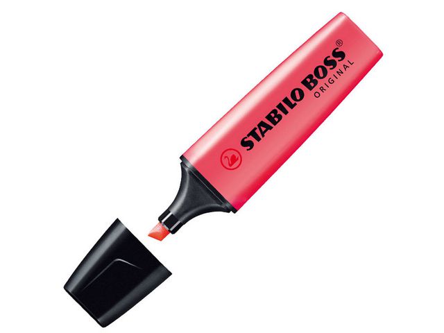 Tekstmarker STABILO Boss rød