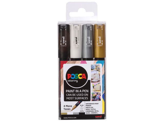 Paintmarker UNI Posca PC-1M ass mono (4)