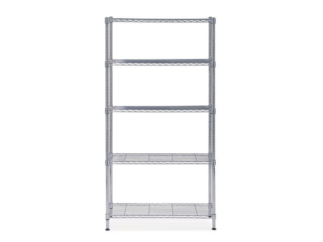 Trådhylle ALBA 5 hyller 200x90x35cm chro