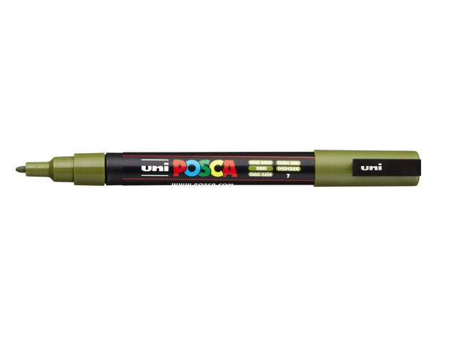 Paintmarker UNI Posca PC-3M khaki grønn