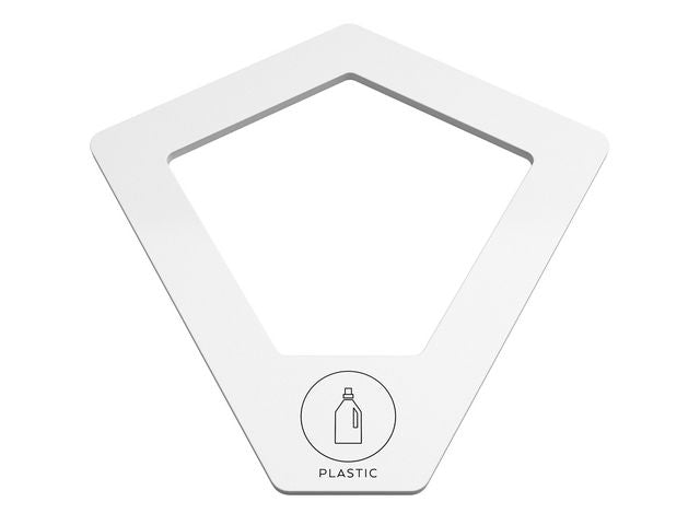 Lokk KITE for plast, hvit