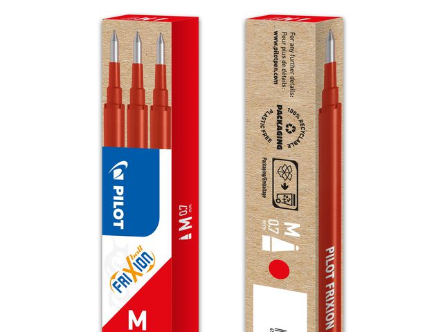 Refill PILOT Frixion 07 rød (3)