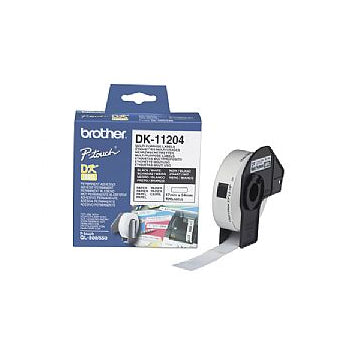 Brother Universaletiketter 17x54mm Hvitt papir (400)