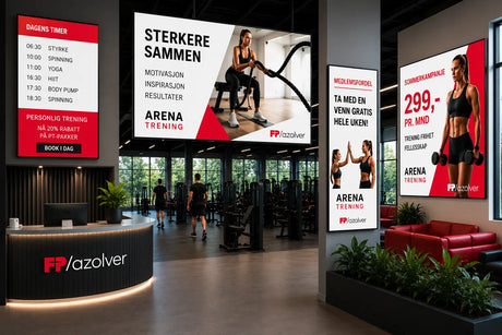 Kundecase digital skilting FP Azolver Arena Trening