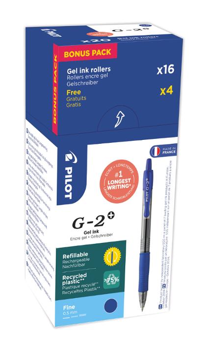 Geleroller PILOT G2+ 05 blå (20)