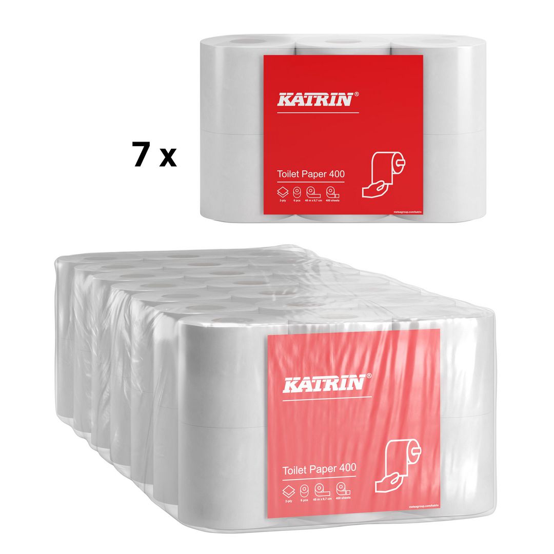 Toalettpapir KATRIN 2L 400 48m (42 ruller)