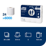 Toalettpapir TORK Advance 2L T4 31m (24 ruller)
