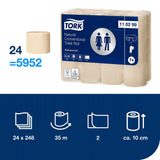 Toalettpapir TORK Adv. natur 2L T4 (24 ruller)