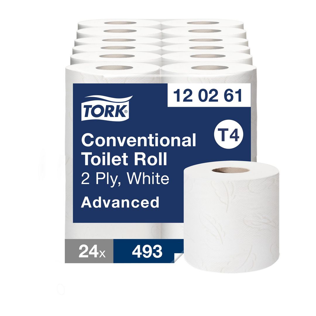 Toalettpapir TORK Advance 2L T4 62m (24 ruller)