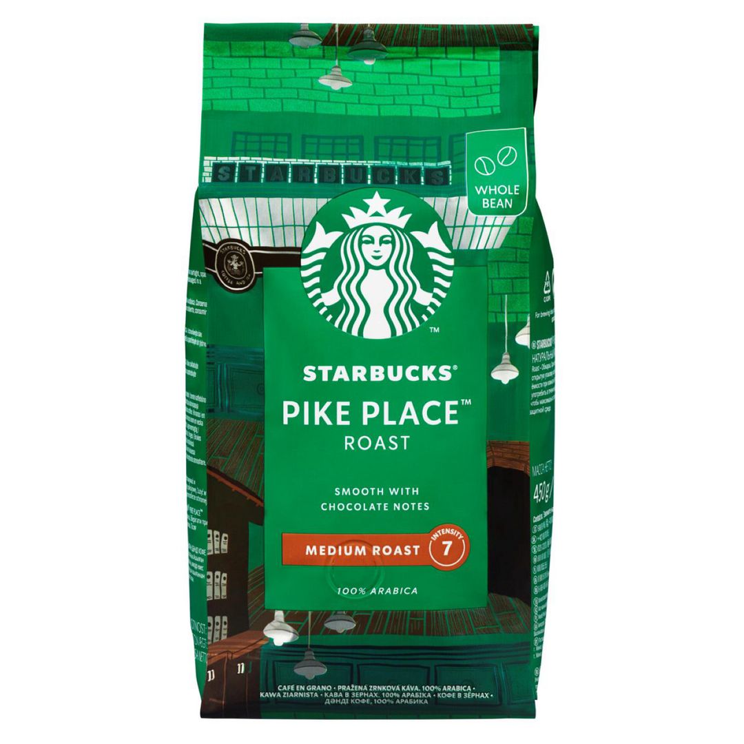 Kaffe STARBUCKS Pike Place Roast (4 poser á 450g)