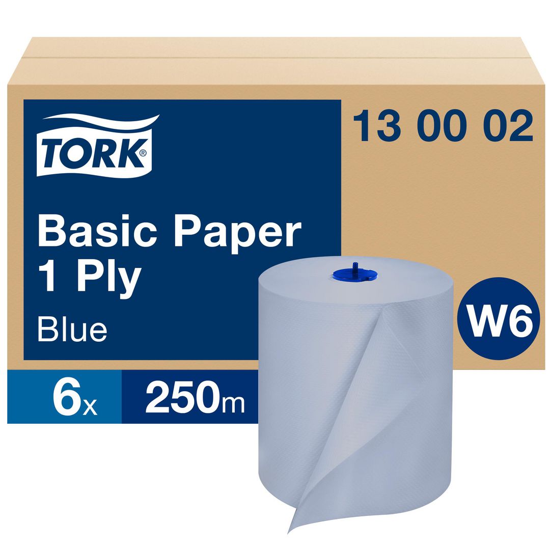 Tørkerull TORK Universal 1L W6 250m blå (6 stk)